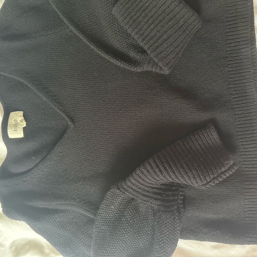 ba&sh Deep black V-Neck Sweater - Picture 7 of 12